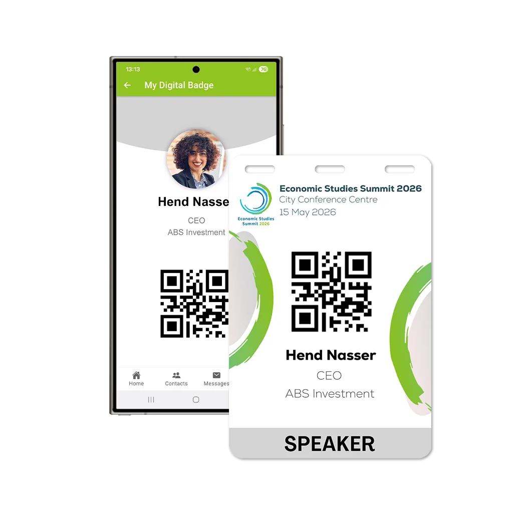 alt="digital badge Printed badge"